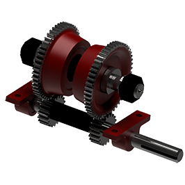 single flange driver wheel assembly